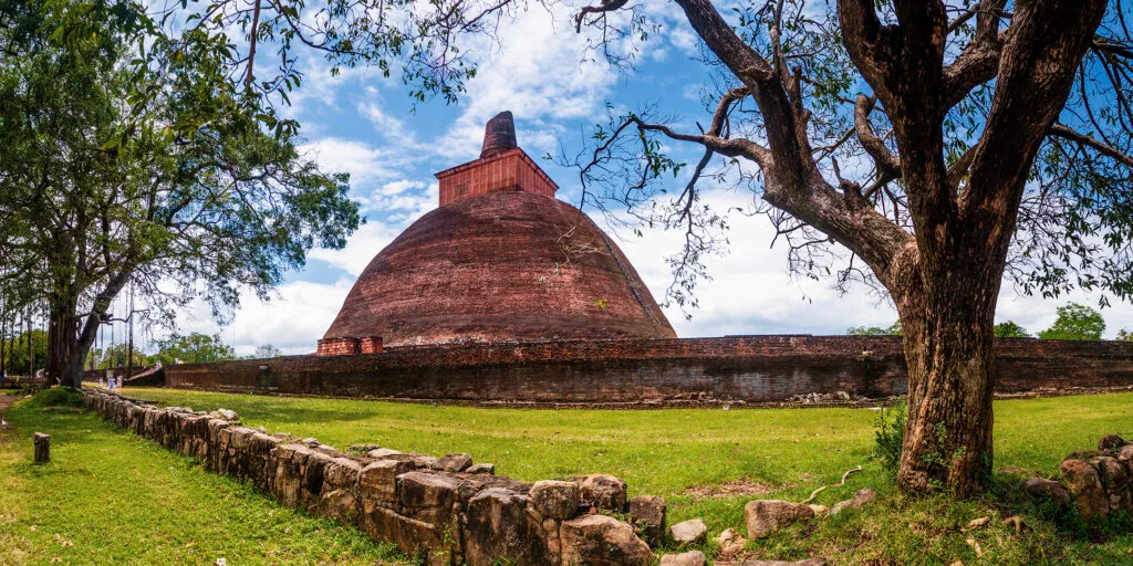 Stadt Anuradhapura in Sri Lanka Lanschaft