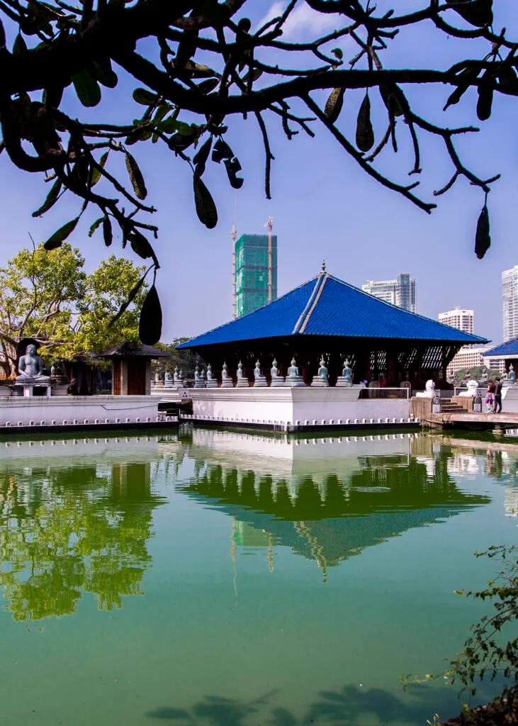 Gangaramaya Temple in Colombo, Sri Lanka